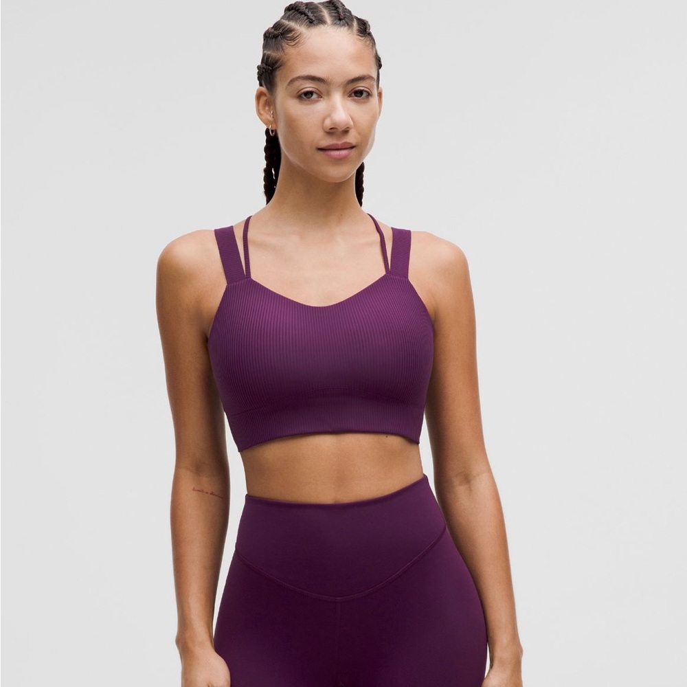 Lululemon Like a Cloud Ribbed Longline Bra D/DD